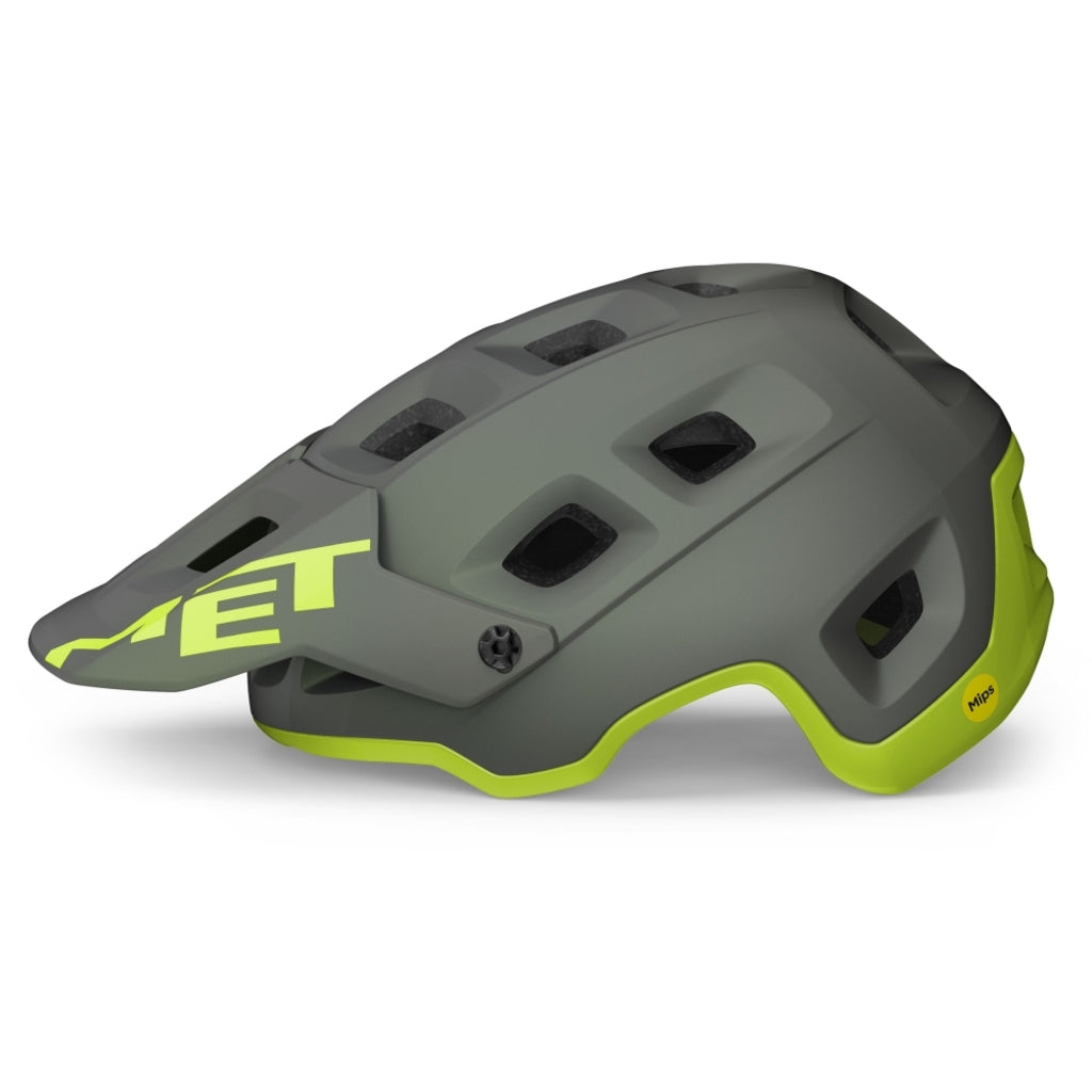 Fietshelm - MET - Terranova MIPS - Gray Lime Fietshelm - MET - Terranova MIPS - Gray Lime